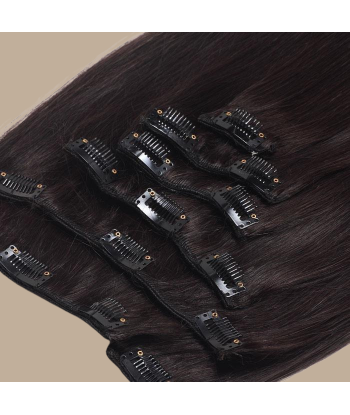 Extensions Glatte Clips Dunkelbraun 50% de réduction en Octobre 2024