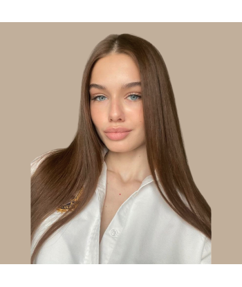 100 Keratin-Extensions Glatt Haselnuss Par le système avancé 