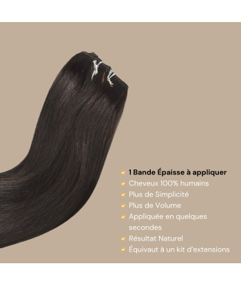 Clip-Extension Straight Braun Mono Maxi-Volumen-Band pas cher