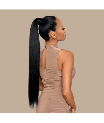 Pferdeschwanz Ponytail Dunkelbraun Zauberband Remy Hair Straight en ligne des produits 