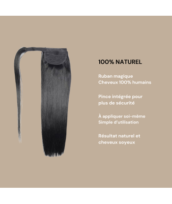 Pferdeschwanz Ponytail Dunkelbraun Zauberband Remy Hair Straight en ligne des produits 