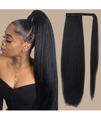 Pferdeschwanz Ponytail Dunkelbraun Zauberband Remy Hair Yaki Straight à prix réduit toute l'année