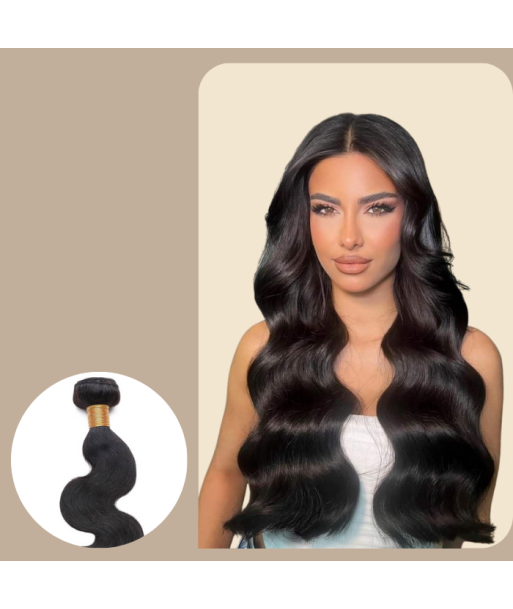 Haarglättung Jungfräuliches Haar Human Hair Body Wave 7A Dunkelbraun 1B 100 Gr le concept de la Pate a emporter 