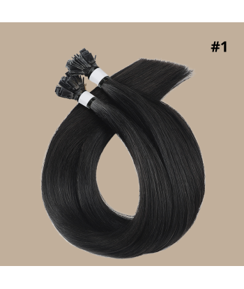 100 Keratin Extensions Rett Premium med Flat Tupp 1 de votre