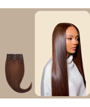 Extensions Clips Raides Chocolat Voir les baskets