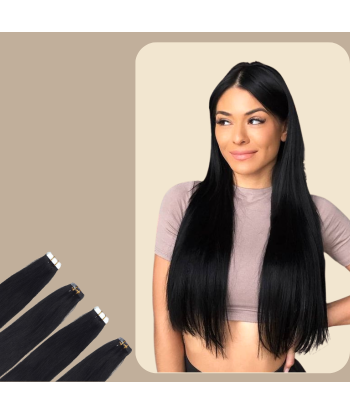 Extensions Adhésives Raides Noir JUSQU'A -70%! 