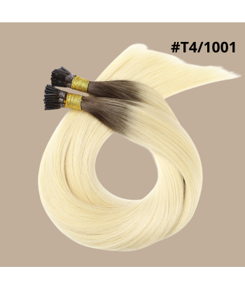 50 Premium Keratin Extensions Rett med I-Tip T4/1001 suggérées chez