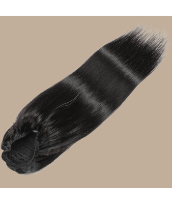 Queue de cheval Ponytail  Noir A Cordon Remy Hair Straight en ligne