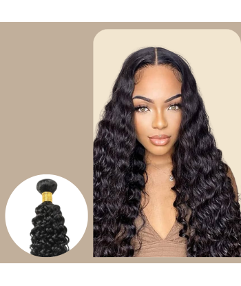 Tissage Cheveux Vierge Human Hair Water Wave 7A Brun Foncé 1B 100 Gr Les êtres humains sont 