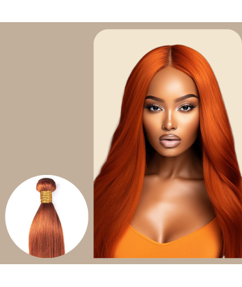 Tissage Cheveux Vierge Human Hair Straight 7A Ginger 350 100 Gr les ctes