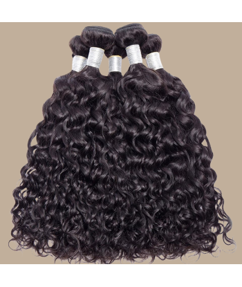 Tissage Cheveux Vierge Human Hair Water Wave 7A Brun Foncé 1B 100 Gr Les êtres humains sont 