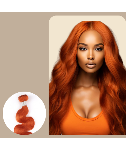 Tissage Cheveux Vierge Human Hair Body Wave 7A Ginger 350 100 Gr à prix réduit toute l'année