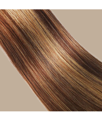 Tissage Cheveux Vierge Human Hair Straight 7A Chatain Méché Blond P4/27 100 Gr prix pour 