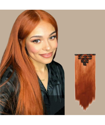 Extension à Clips Premium Russian Hair Copper paiement sécurisé