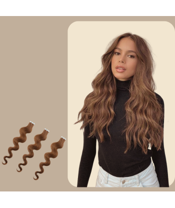 Extensões adesivas Wavy Hazelnut en ligne