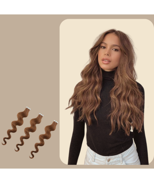 Extensões adesivas Wavy Hazelnut en ligne