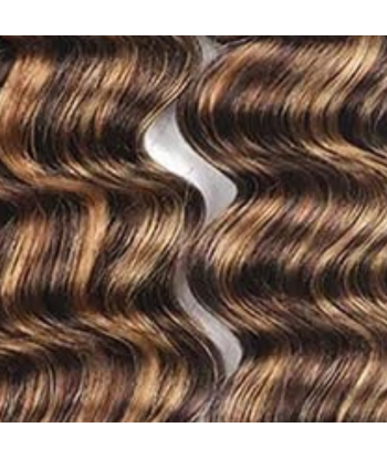 Tissage Vierge Cabelo Humano Ondas Profundas 7A Chatain Méché Blond P4/27 100 Gr Amélioration de cerveau avec