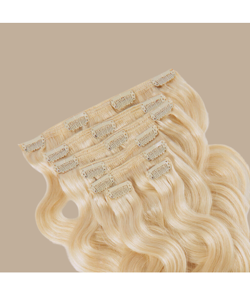 Golvend Platina Blond Clip-In Extensions le concept de la Pate a emporter 