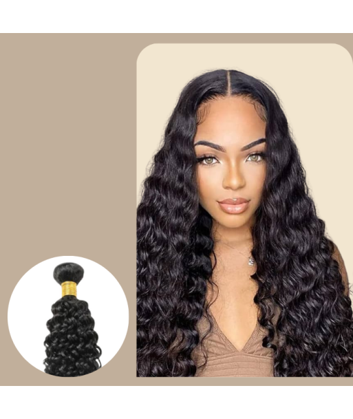 Tissage Cheveux Vierge Human Hair Water Wave 7A Brun Foncé 1B 100 Gr hantent personnes