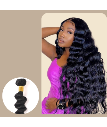 Tissage Cheveux Vierge Human Hair Los Diep 7A Brun Foncé 1B 100 Gr Livraison rapide