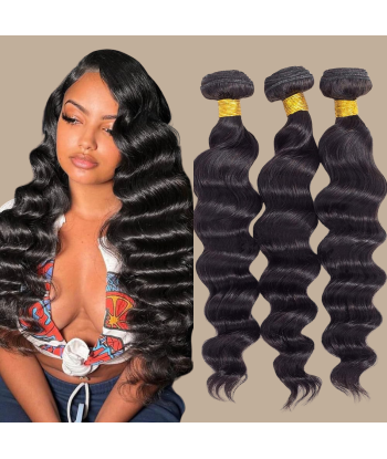 Tissage Cheveux Vierge Human Hair Los Diep 7A Brun Foncé 1B 100 Gr Livraison rapide